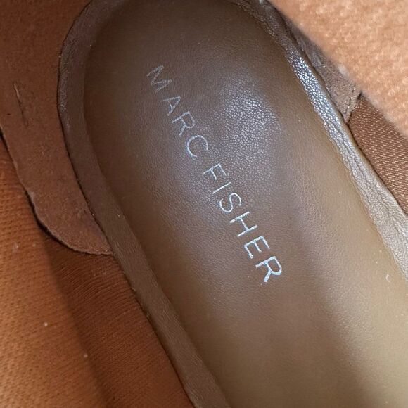 Marc Fisher Isalia Boots Tan Suede Sherpa Lug Sole Women’s Size 8.5 - Picture 10 of 12